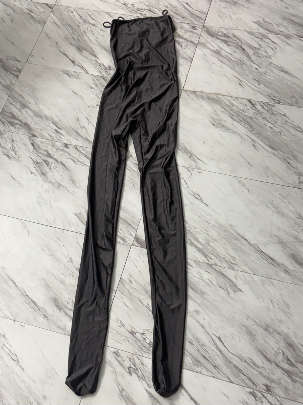 Yeezy Black Strapless Slim Jumpsuit